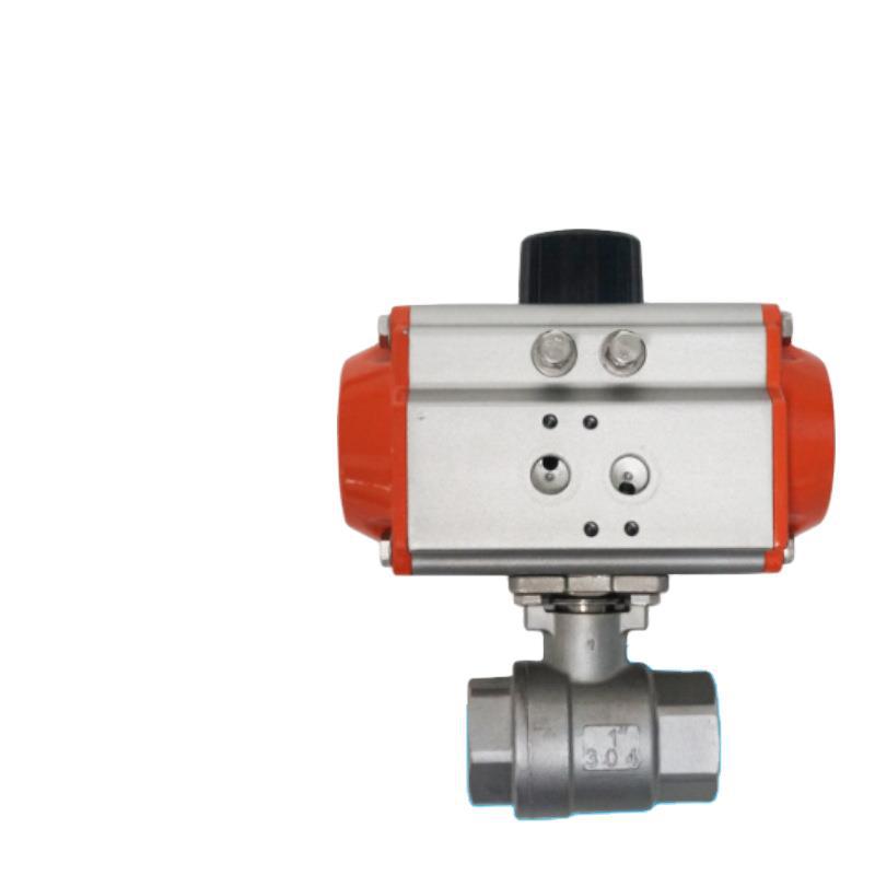 不锈钢气动二片式球阀 内螺纹球阀 二片式内螺纹球阀 不锈钢球阀