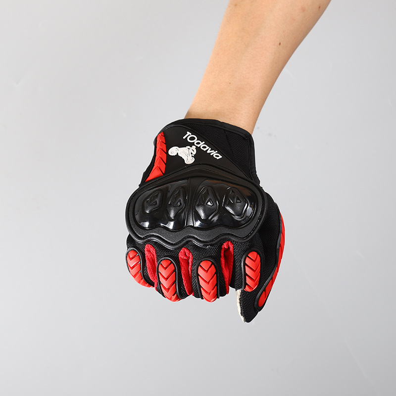 Motocicleta bicicleta montar guantes suministros pantalla táctil carreras fuera de carretera al aire libre Caballero completo dedo sol protección guantes fábrica