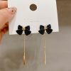 South Korean goods with bow, metal advanced universal earrings, 2020 years, bright catchy style, high-quality style, internet celebrity