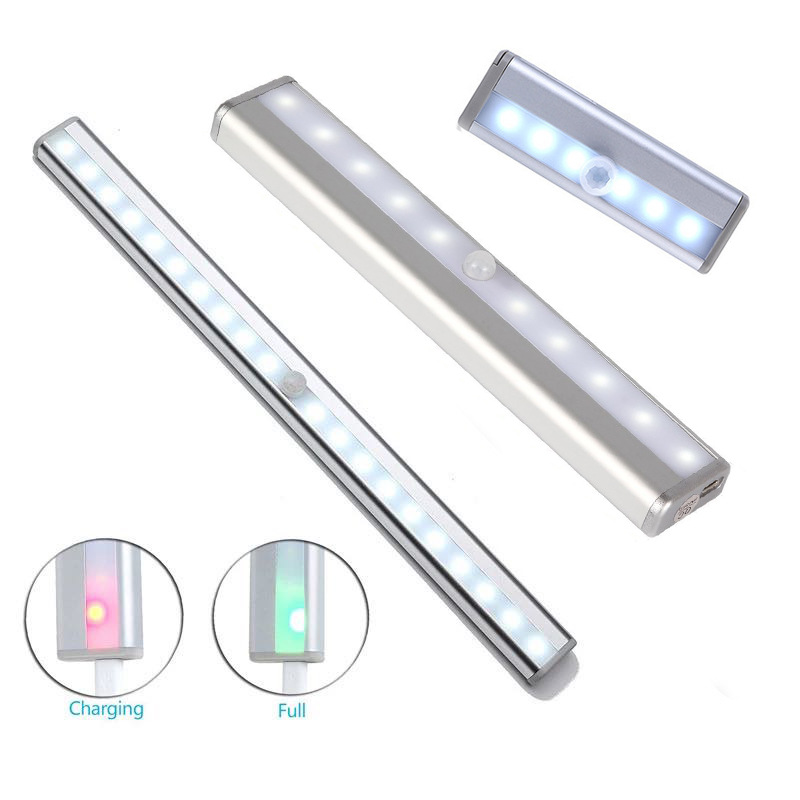 2021 Explosive money Light Induction led Nightlight Wardrobe light 6 10led cupboard charge Induction Aluminum