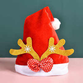 装饰品港帽子儿童圣诞帽成人圣诞圣诞装饰红色饰品圣诞之恋人儿圣