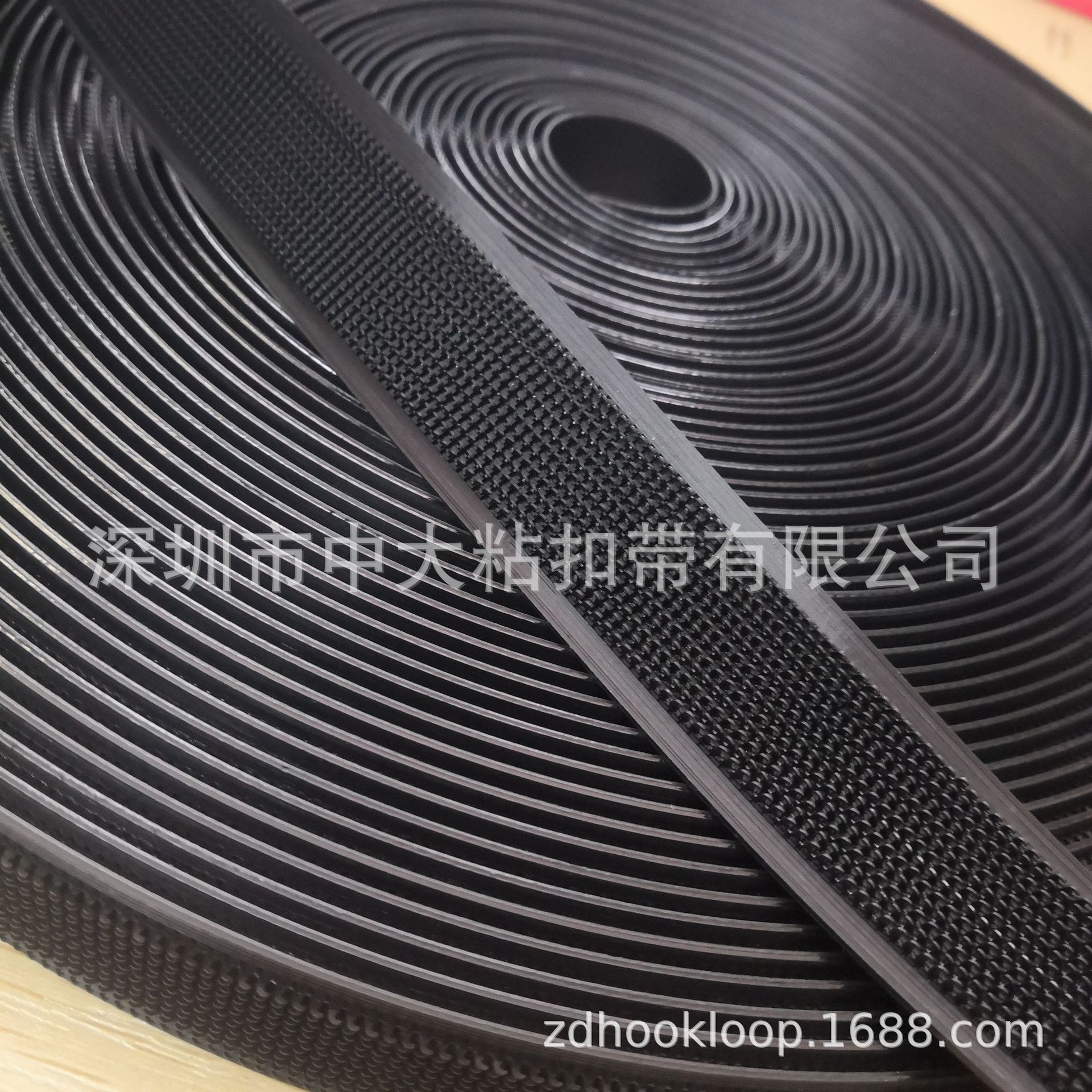 厂家供应 25mm 拖把专用射出勾魔术贴 粘扣带 有边胶条 超硬加厚