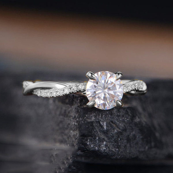 Fashionable stone inlay with zircon