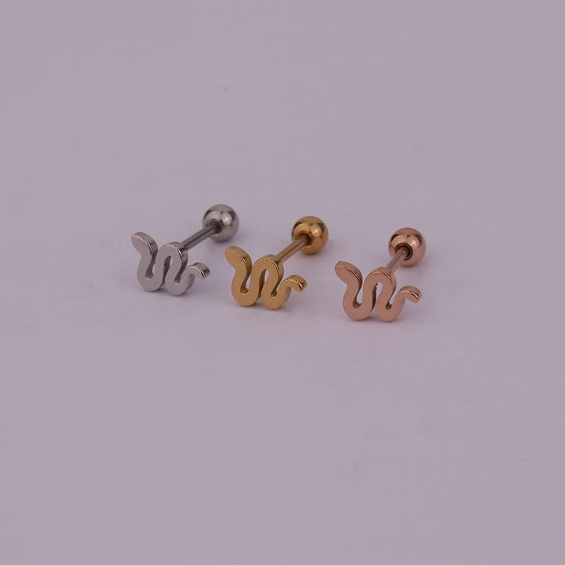 Lady Geometric Plating Stainless Steel Ear Studs display picture 10