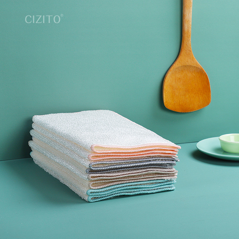 一代纯竹 20x25cm竹纤维洗碗巾洗碗布 抹布 韩式洗碗抹布