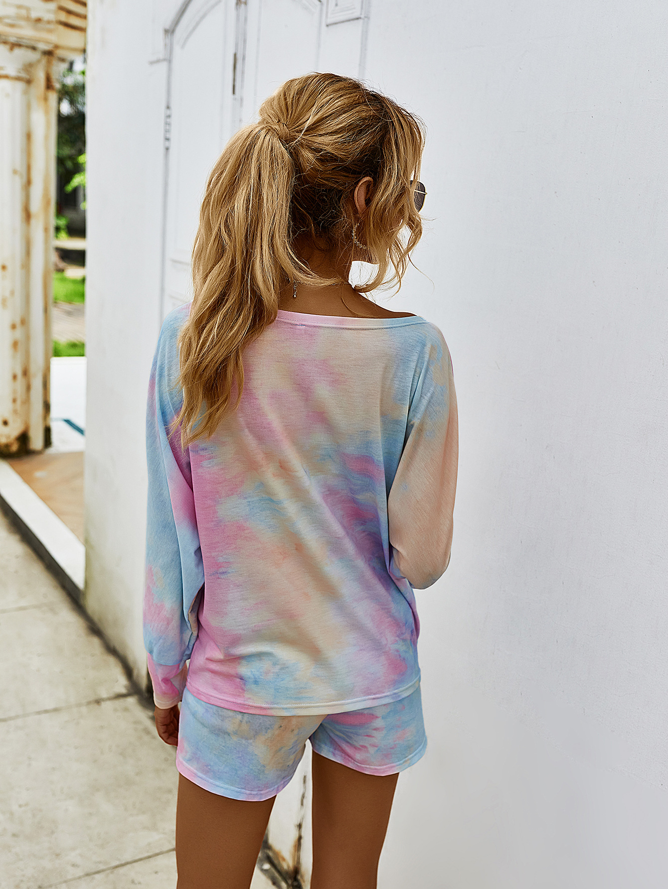 spring and summer tie-dye loose suit NSDY20462