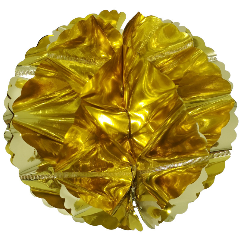 工厂直销玫瑰金蜂窝球圣诞节生日派对婚庆装饰金色纸花蜂巢灯笼-