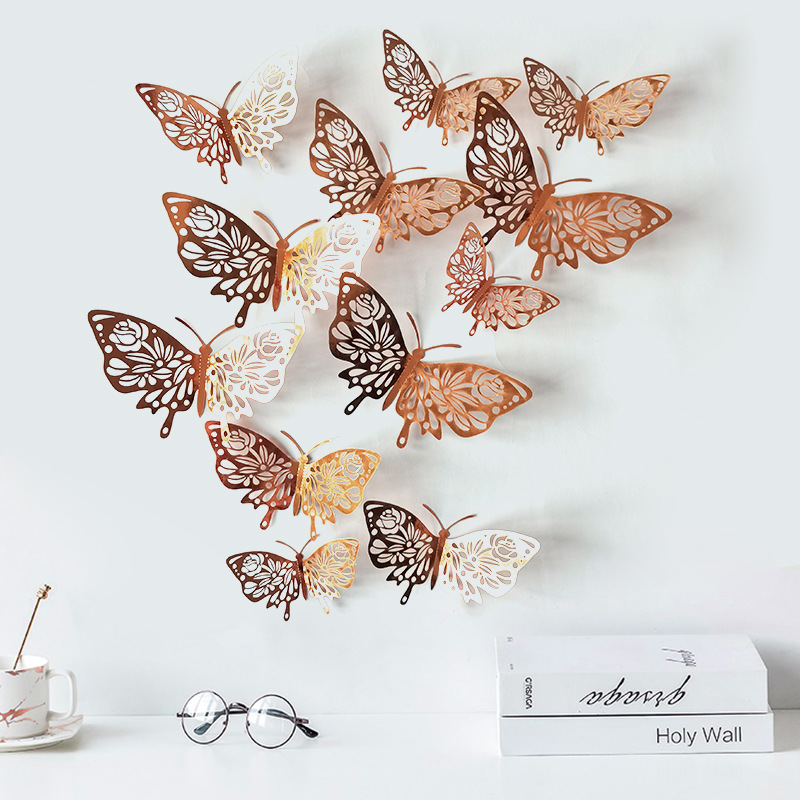 Cute Butterfly Paper Wall Sticker Wall Art display picture 7