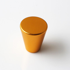 Factory Supply Modern Minimalist Solid Aluminum Alloy Handle Light Luxury Gold Single Hole Handle Wardrobe Door Knob