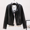 2020 spring and autumn new pattern Versatile locomotive leather clothing Women's wear Self cultivation fashion PU leather jacket have cash less than that is registered in the accounts Little coat jacket