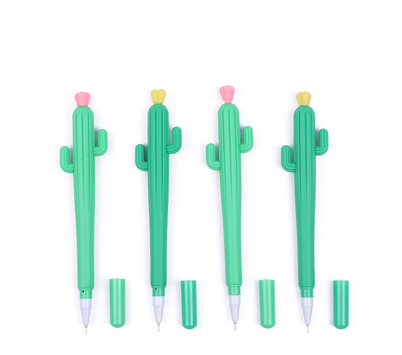 Cute Simulation Cactus Gel Pen Plant Cartoon Shape  Creative Stationery display picture 2