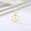 Necklace with letters stainless steel, Aliexpress, wish