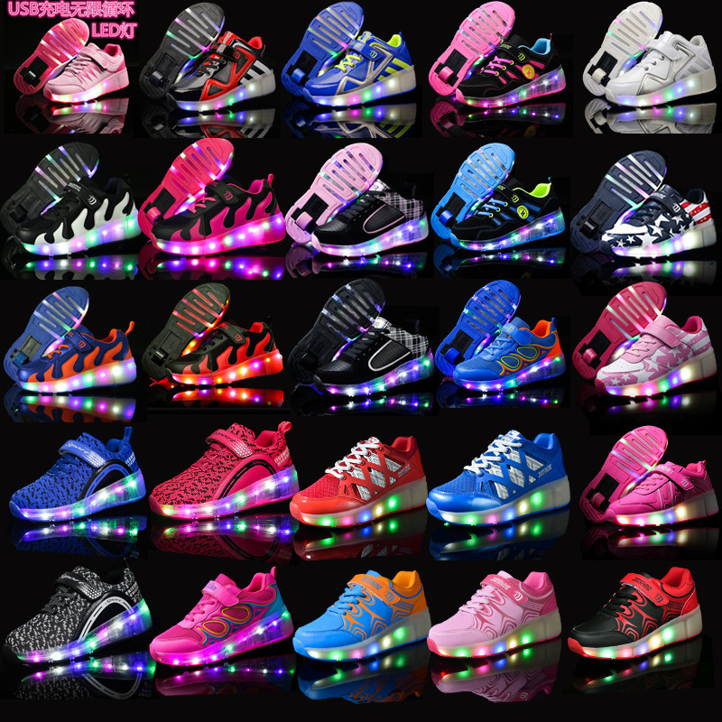 Trendy New Colorful Light Boy Single Wheel Vibration Luminous Heelys Shoes Girl USB Charging Led Light Roller Shoes Trendy New Colorful Light Boy Single Wheel Vibration Luminous Heelys Shoes Girl USB Charging Led Light Roller Shoes