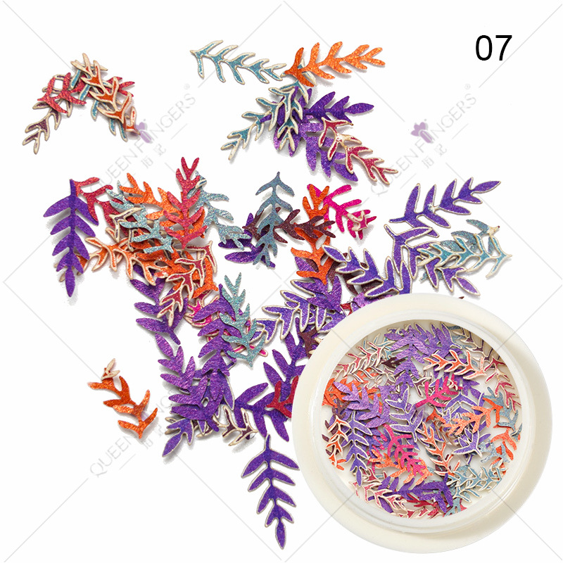 Joyas de manicura de la princesa inswind coloridas flores y hojas pájaros mariposas primavera serie de pulpa de madera parche de manicura