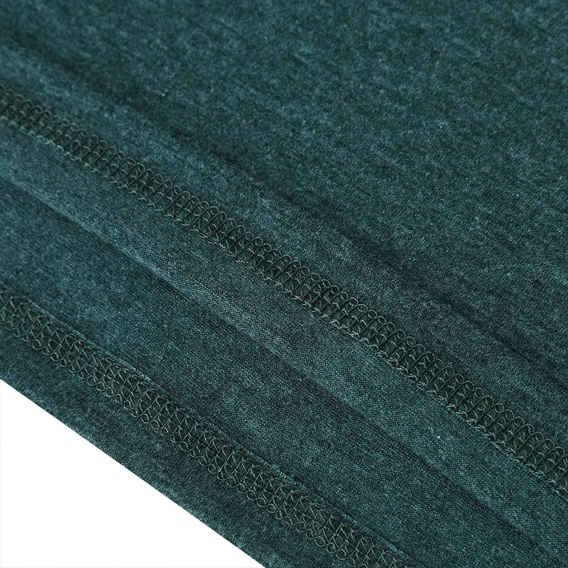 Men's Long Sleeve Base Layer T-shirt Solid Colour Autumn Winter_voghion.com