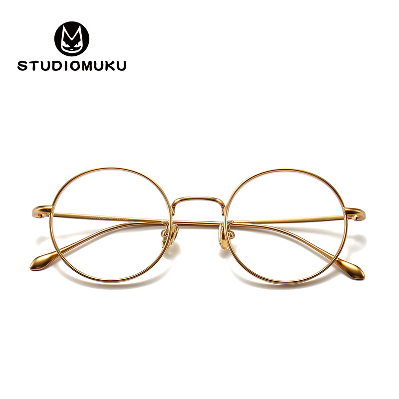 STUDIOMUKU mu fresco borde grueso miopía gafas marco de los hombres marco cuadrado cara-mostrando gafas pequeñas mujeres pueden igualar la altura image 3