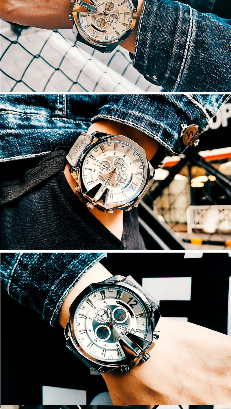 Bernstein zeit heißer verkauf quarzuhr blau licht gold objektiv wasserdicht kalender voll automatische herren uhr pin schnalle business herren uhr_voghion.com