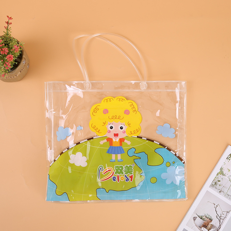 厂家批发pvc塑料手提袋透明 洗漱拉链袋化妆品立体塑料收纳袋批发