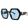 Capacious square trend sunglasses, European style, internet celebrity
