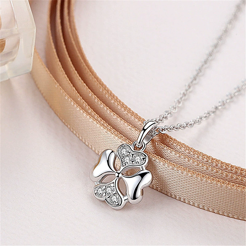 Pendant heart shaped, trend necklace with zircon, internet celebrity, light luxury style