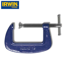 美国IRWIN欧文中型G字夹木工夹具 可调钢衬垫 过载保护手柄 强劲