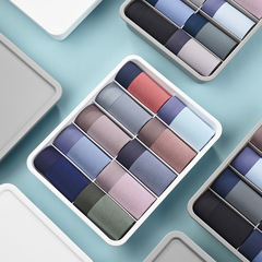 10 Pack Men's Ice Silk Modal Cotton Briefs with Silk Antibacterial Technology, Men's Seamless Plain Color Straight Leg Pants