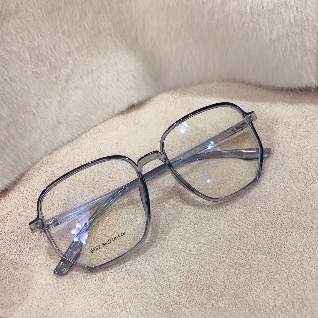 Wholesale Irregular Eyeglass frame Spectacle frame Jelly color Retro Super large Frame Polygon 9157