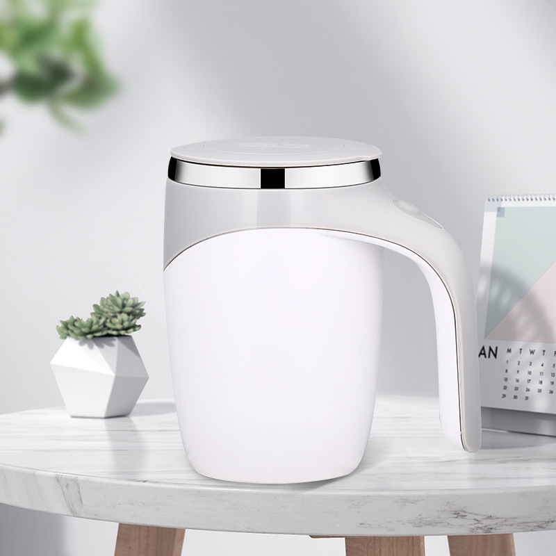 Taza de café con agitación magnética automática, taza giratoria para mezclar viajes en la oficina en el hogar, vaso, adecuado para café, leche, cacao y otras bebidas