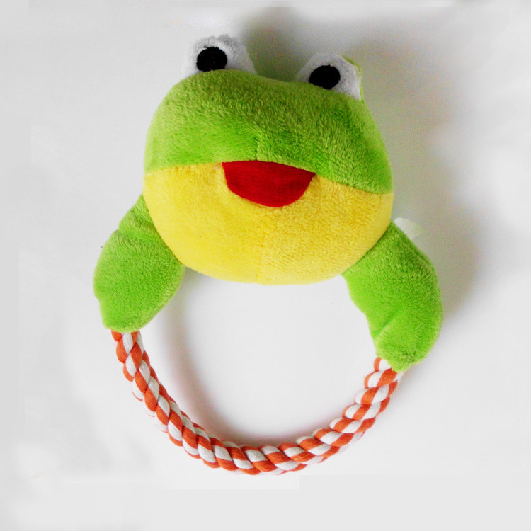 Plush toy, pet, frog, duck, can bite