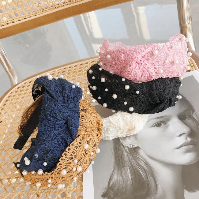 Hot Selling Fashion Wide-sided Knotted Headband Wholesale display picture 1