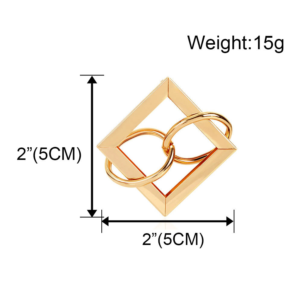 Europäische Und Amerikanische Übertriebene Geometrische Legierung Hohle Ohrringe Atmos Phä Rische Mode Metall Ohrringe Ohrringe Weibliche F6710 display picture 1