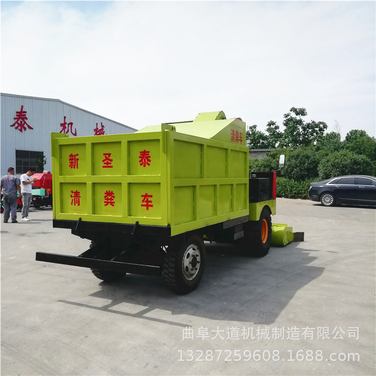 自动化柴油清粪车 收集粪便快速刮粪车 清粪车结构