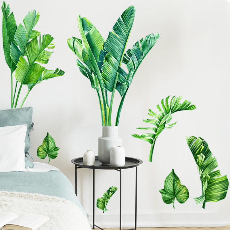 Tropical Green Plant Wall Stickers display picture 6