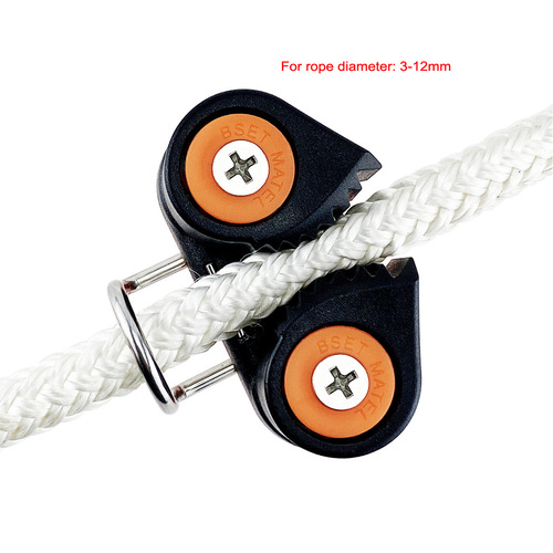 Cross-border double nylon strap guide ring ball rope clamp tensioner automatic rope clamp plate Pilates fitness equipment