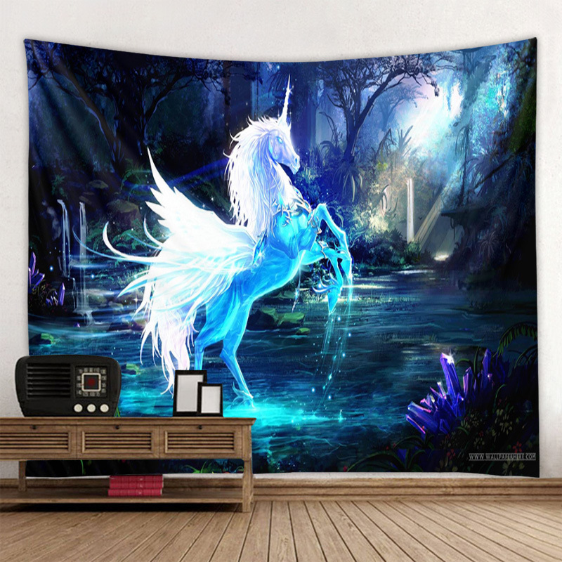 速卖通/eBay/亚马逊热卖 数码印花挂毯/墙毯/沙滩巾 动物图案壁挂