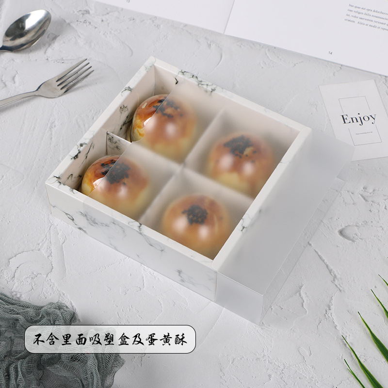 4 cajas de exfoliación de mármol; un solo compartimento mide aproximadamente 7,3*7,3*5 cm; papel