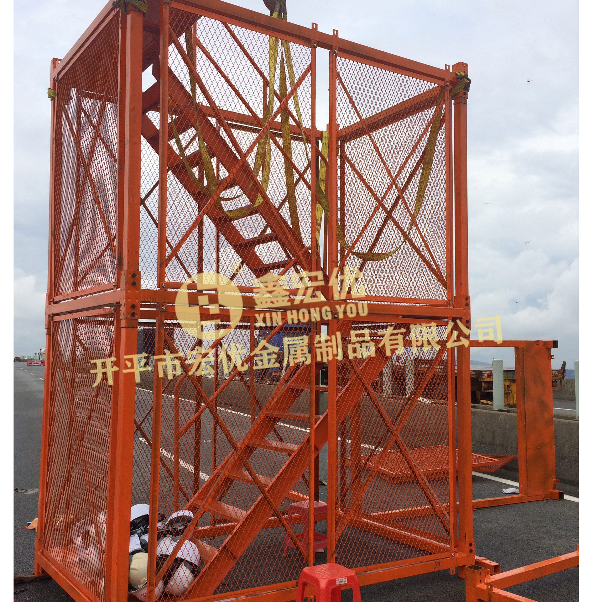 箱式安全梯笼 梯笼式爬梯 重型安全梯笼 桥梁地铁基坑安全梯笼