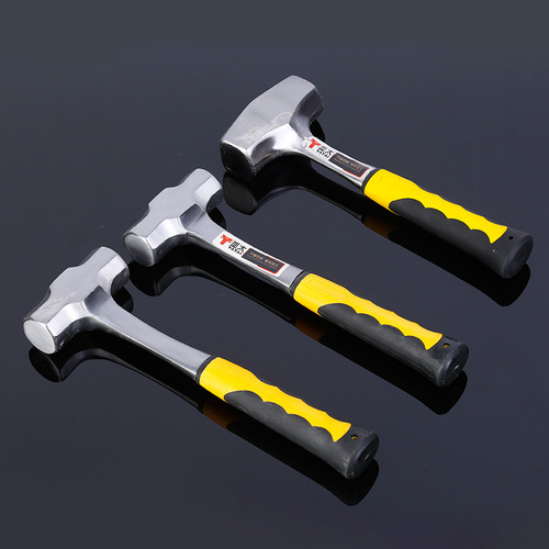 Source factory goods, invoicing available, processing solid monolithic solid connected building hammer sledgehammer plastic-handled hammer octagonal hammer