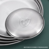 304 Stainless Steel Disc Thickened Korean Disk Baked Pork Card Golden Card Date Category Outdoor Camp Food Date