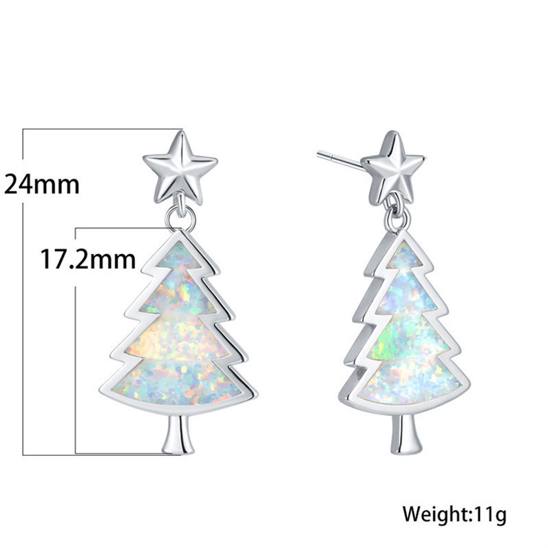 Christmas Tree Pendant Earrings