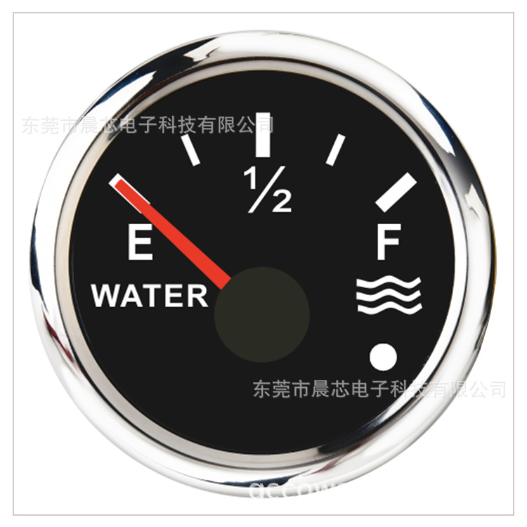 52mm水位表用于房车卡车游艇柴油车改装智能报警进口芯片水量表|ru