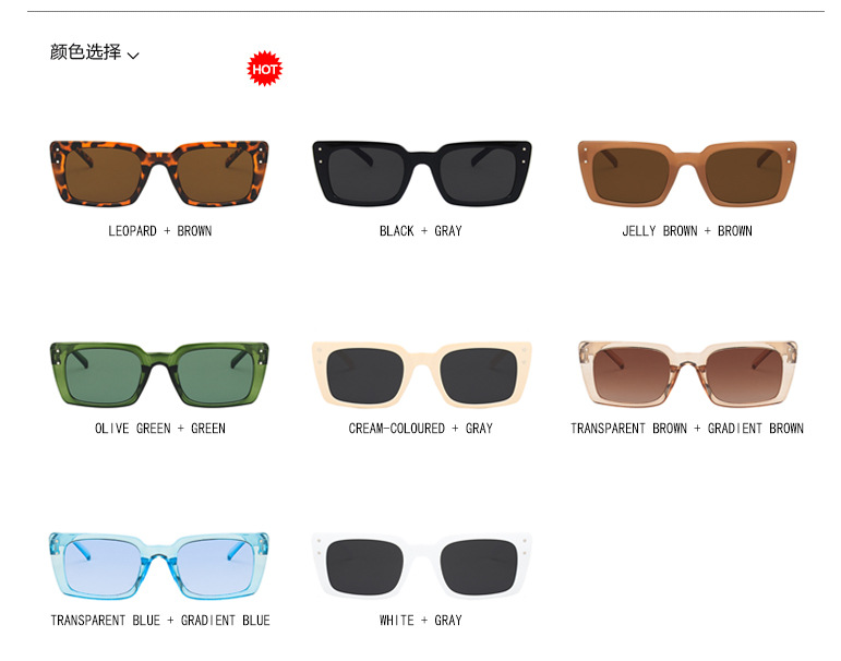 29g Weight UV400 Protection Lens Material Retro Style White, Green, Transparent, Yellow, Black Color Retro UV400 Protection Women's Sunglasses 4