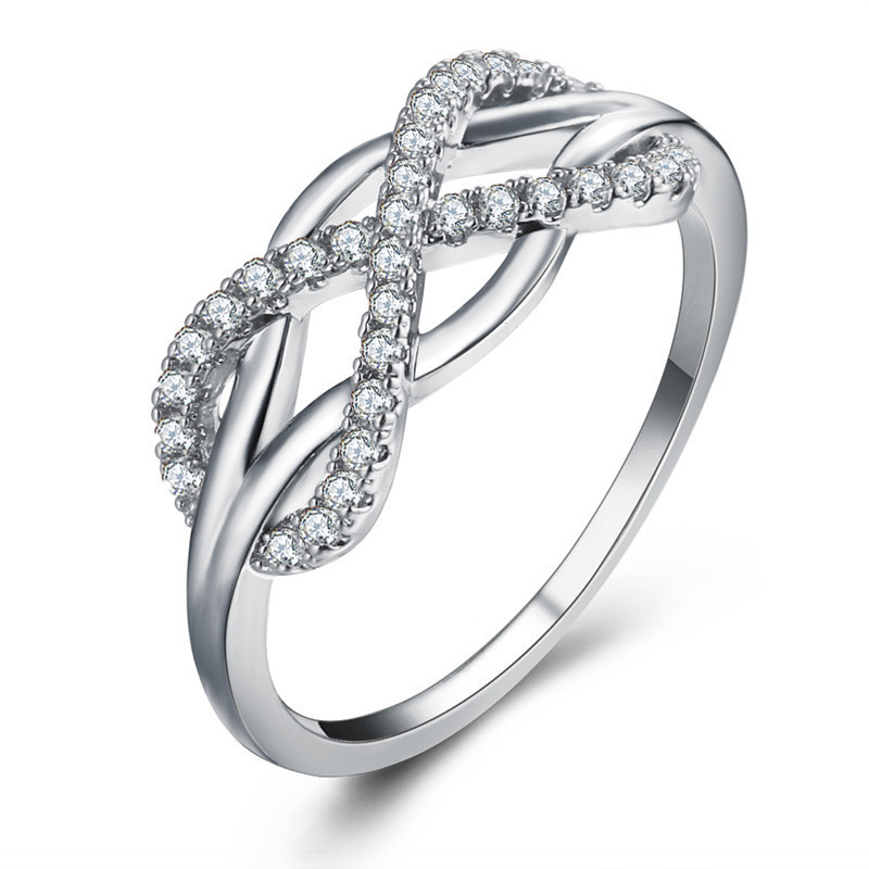 (Cross-border trading), fashionable unlimited design ring with zircon, accessory, micro incrustation, trend of season