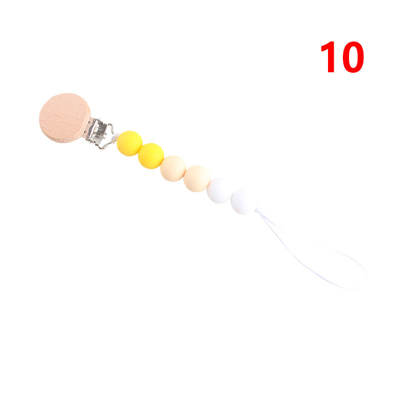 Bebé suministros de haya juguete mordedor bebé chupete de silicona pezón anti-gota cadena Amazon AliExpress Venta caliente