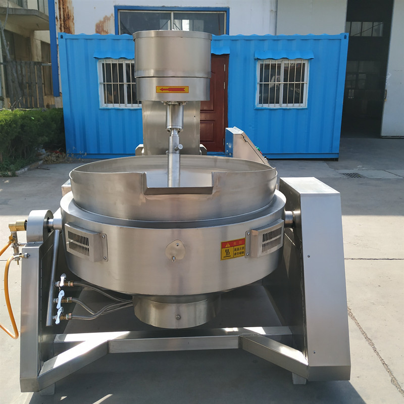 牛肉辣椒酱加工机器 全自动电加热行星搅拌夹层锅 火锅底料炒料机