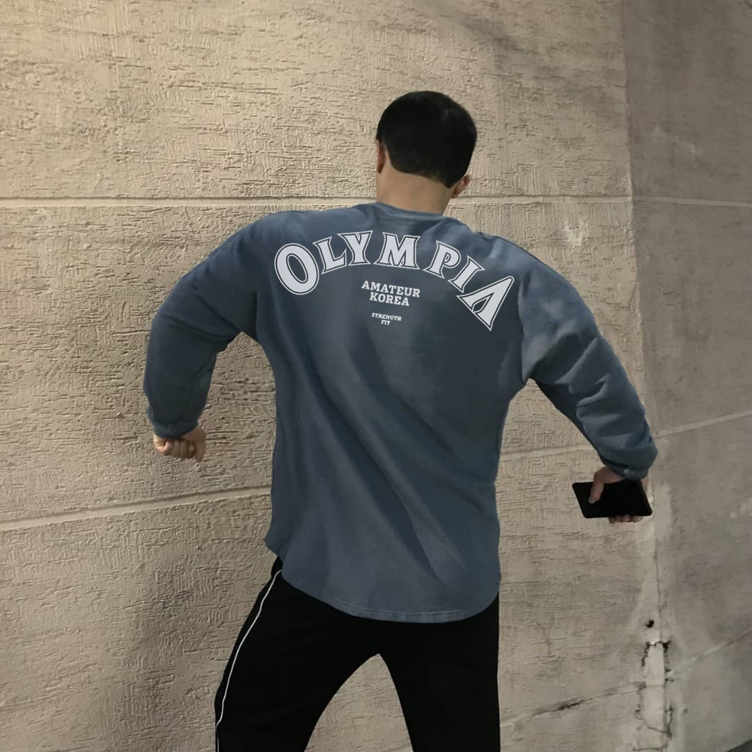 Men's Oversized Long Sleeve Hoodie For Gym And Athletic Training_voghion.com
