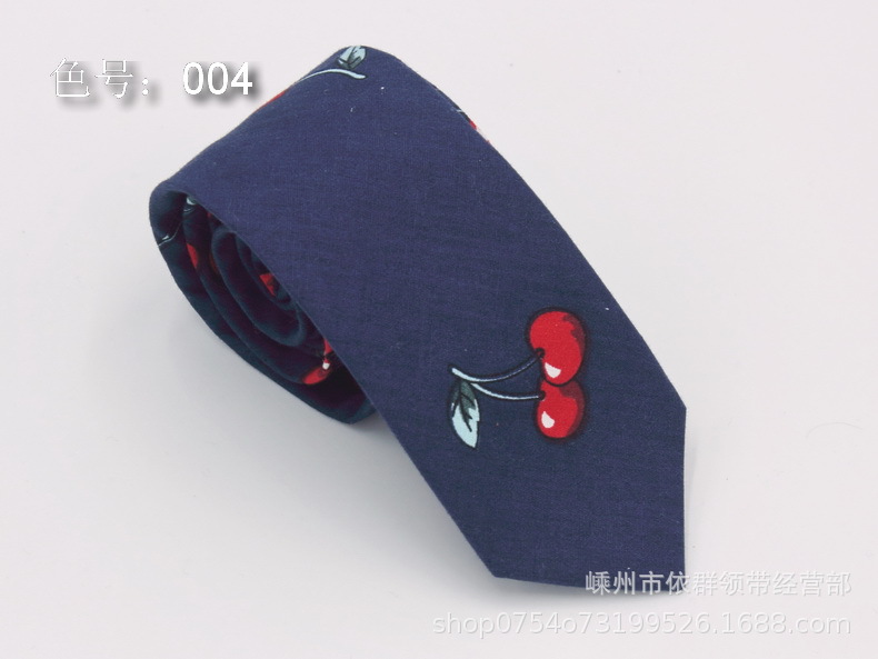 Los fabricantes venden al por mayor corbata de algodón para hombres de estilo chino 6cm de ancho y estrecho corbata estampada casual de moda floral en stock