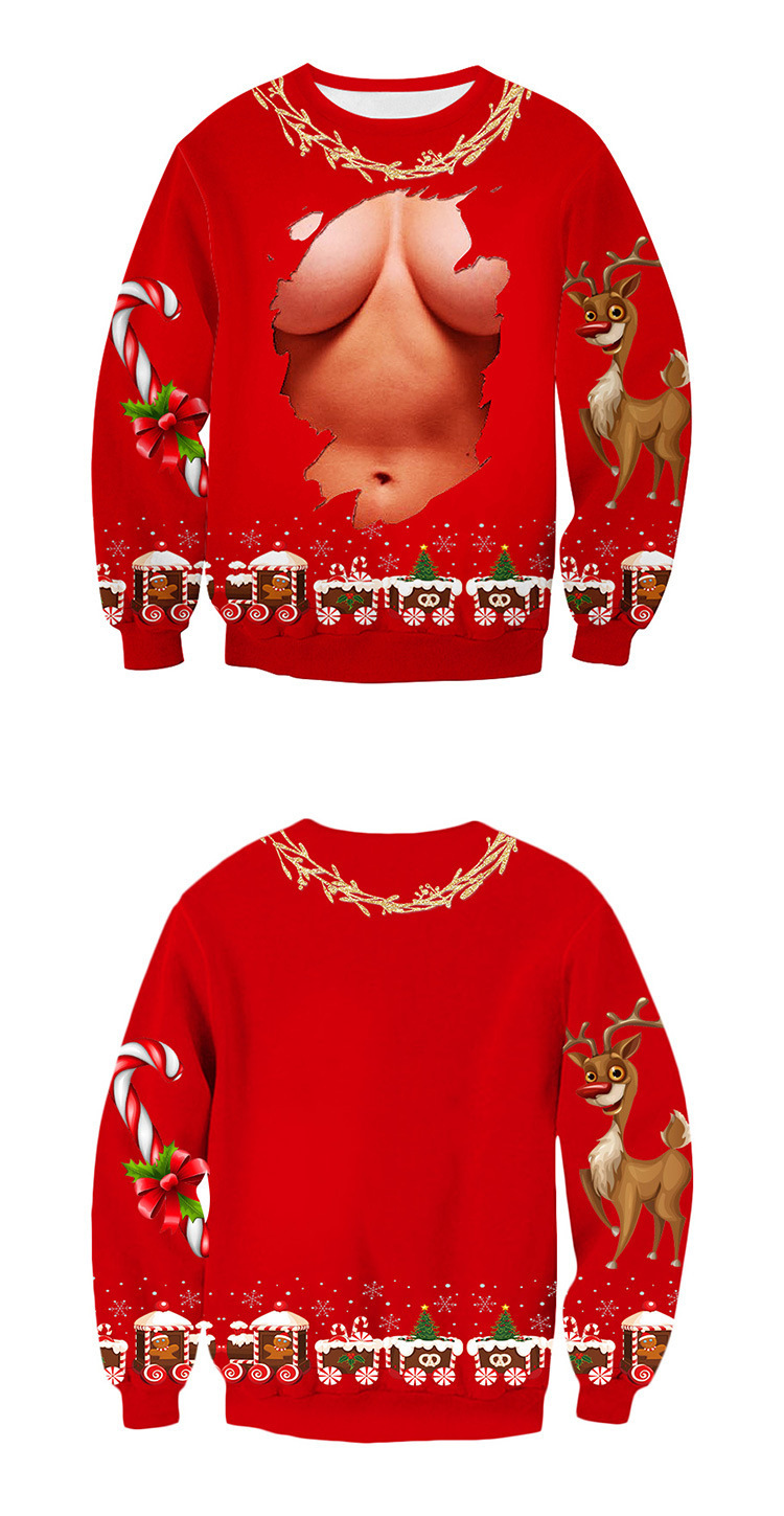 2023 Winter New 3D Digital Printing Men's Round Neck Casual Loose Sweater Pullover Hoodie_voghion.com