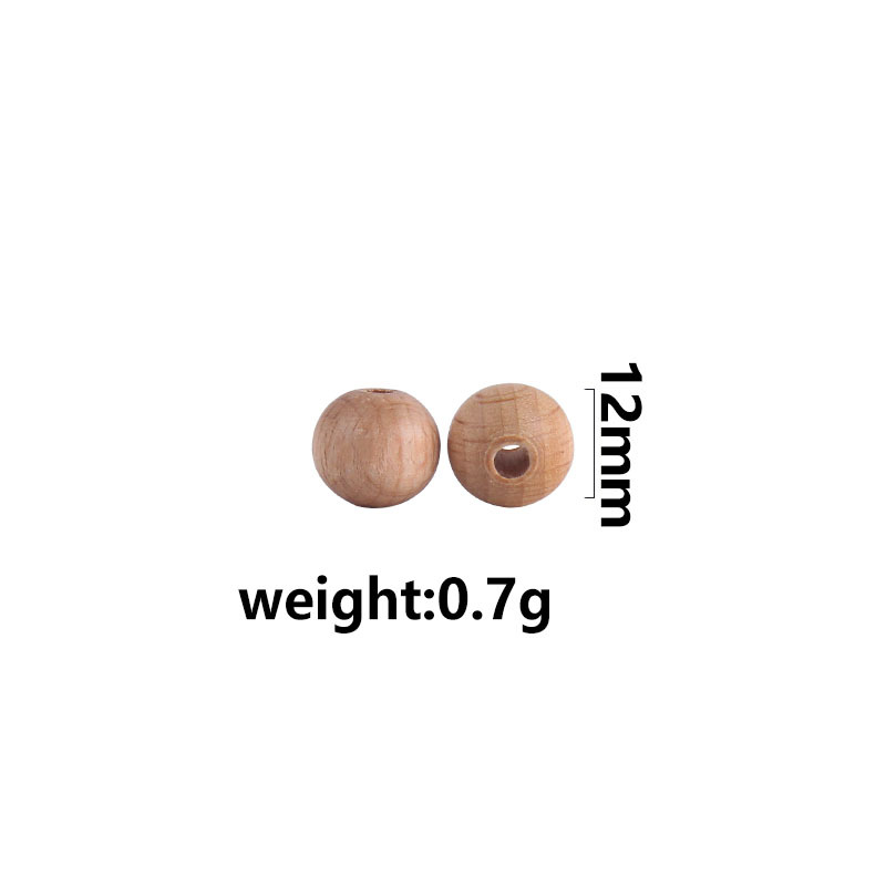 9 ~ 20mm de color Haya granos redondos juguete molar mordedor pulsera collar cadena chupete DIY accesorios la joyería