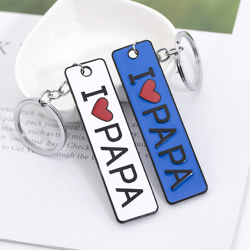 Double-sided Letter Long-shaped Keychain display picture 8